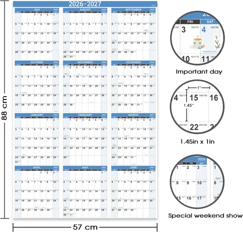 Vista 3 de Calendario de pared 2021