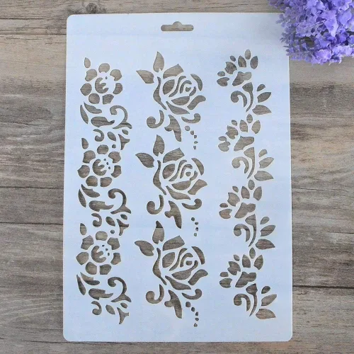 Vista 7 de Plantilla decorativa de bricolaje para pintar en paredes, muebles y manualidades (mariposa)