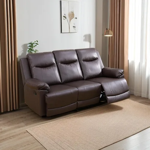 Vista 26 de A Ainehome Sofá reclinable de lujo, juego de muebles de sala de estar, sofá reclinable para caravana, sofá biplaza reclinable, para sala de estar