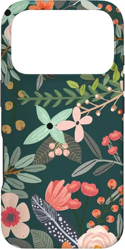 Vista 30 de Cute Colorful Garden Botanical Floral Pattern Case for iPhone 17