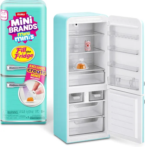 Vista 4 de Mini Brands -Llena el refrigerador Serie 1-1PK Fill The Fridge PLAYSET S1 y 2PK INT Cápsulas S1 Combo
