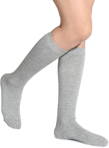 Vista 4 de Leotruny 3 pares de calcetines de algodón opacos hasta la rodilla para mujer