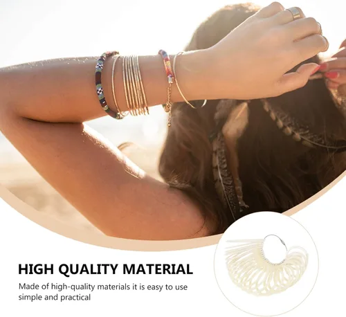 Vista 5 de Happyyami Pulsera Círculo Anillo Tamaño Herramienta de Medición Herramienta de Medición Joyería Herramienta de Medición Pulsera
