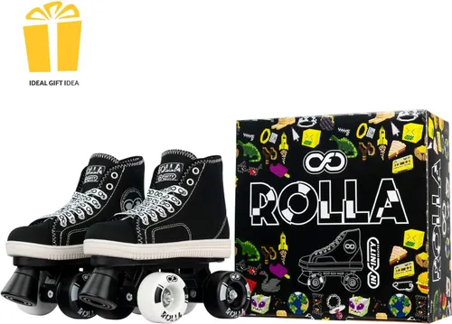 Vista 6 de Crazy Skates Rolla - Patines de cuatro ruedas para niños y niñas, ideales para principiantes
