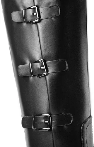 Vista 7 de ANN CREEK Botas de equitación con triple hebilla y diseño de moda 'Tarum' para mujer
