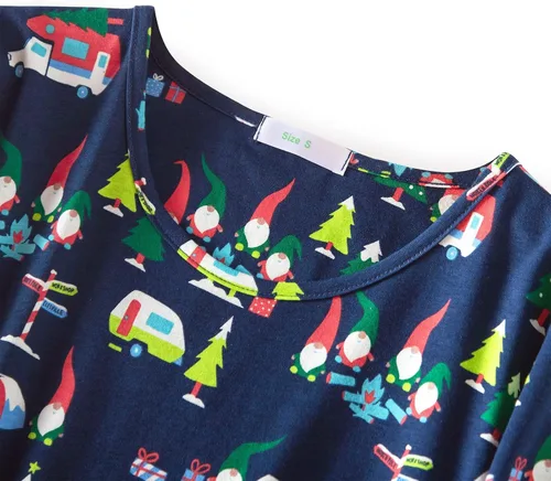 Vista 3 de American Trends Camisones de manga larga para mujer, camisas de dormir, camisas de noche, vestido de noche, vestidos de casa, vestido de noche