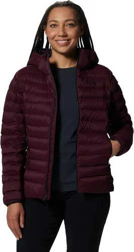 Vista 10 de Mountain Hardwear Deloro - Sudadera con capucha de plumón con cremallera completa para escalada y esquí, aislada, resistente al viento y al agua