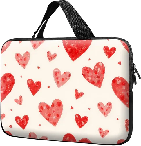 Vista 28 de Funda para laptop con asa de 10 pulgadas, impermeable, diseño de lentes de sol de alpaca, funda para computadora compatible con MacBook Air, Pro
