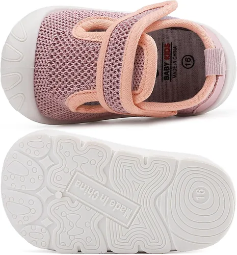 Vista 2 de Zapatos para bebés y niños pequeños, ligeros, transpirables, antideslizantes, para caminar al aire libre, 6, 9, 12, 18, 24 meses