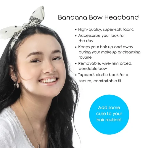 Vista 5 de Frilliance Paquete de belleza para adolescentes, base y suero hipoalergénico vegano libre de crueldad, niebla facial y bandana