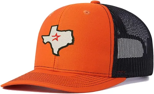 Vista 8 de Houston Texas Gorras De Camionero De Malla Personalizadas Gorras Unisex Bordadas Gorras Negro