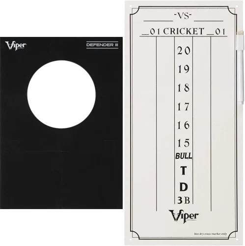 Vista 8 de Viper by GLD Products Defender III - Protector de pared para diana de dardos de longitud extendida, color negro, talla única