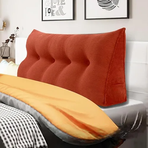 Vista 33 de WOWMAX - Almohada triangular para cabecero; almohada en forma de cuña para cabecero; almohada grande de refuerzo para cama, almohada