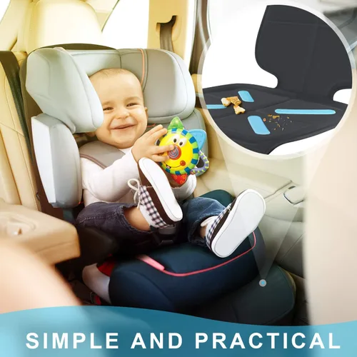 Vista 8 de Cubierta para asiento de coche para asientos de bebé y niños, Shynerk protector de asiento de coche para debajo de los asientos del coche