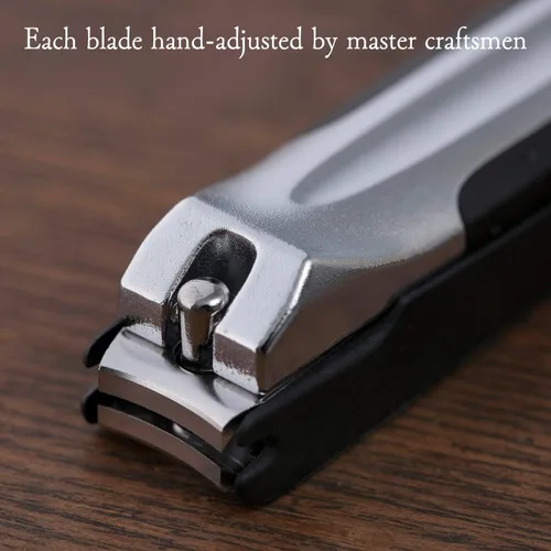 Vista 5 de KAI Cortaúñas japonés con lima de uñas lateral, acero inoxidable, fabricado en Japón