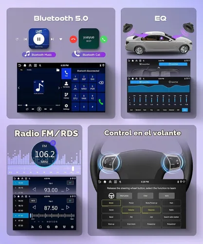 Vista 6 de Radio para Toyota Camry 2000 2001 2002 2003 2004 2005 2006 4 Núcleo 4G+64G Android 15 Estéreo de Coche con Carplay Inalámbrico Android Auto