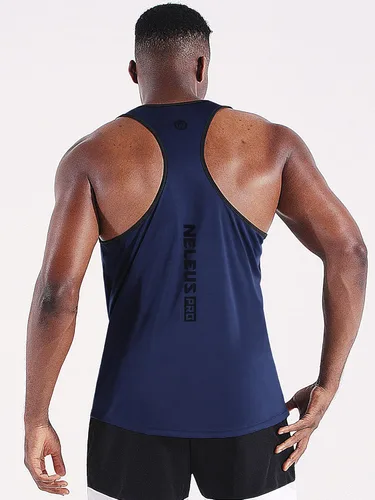 Vista 7 de NELEUS Men's 3 Pack Running Tank Top Dry Fit Y-Back Athletic Workout Tank Tops