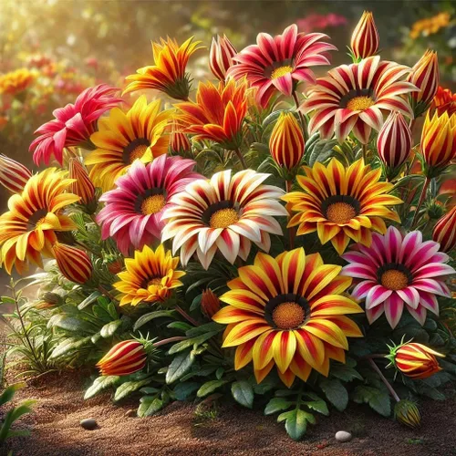 Vista 2 de 99 semillas de girasol mexicanas Gazania & Tithonia - Plantas perennes de cobertura del suelo, tolerantes al calor y la sequía, fáciles de cultivar