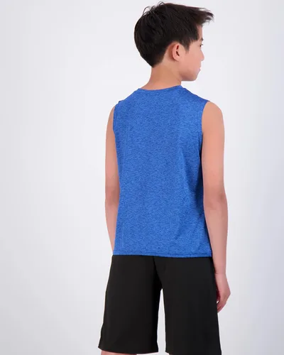 Vista 3 de Real Essentials Paquete de 5 Camiseta sin mangas para niños Dry-Fit Active Athletic Performance
