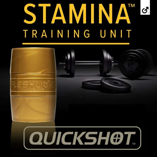 Vista 3 de Fleshlight Quickshot Textura de unidad de entrenamiento de resistencia Juguete sexual para parejas en caja dorada Aberturas de vagina y glúteos