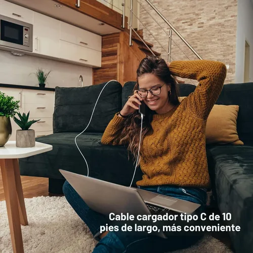 Vista 7 de Matsusho Cargador para iPhone 17 y 16 de carga rápida de 10 pies, paquete de 2 bloques de cargador de pared USB C de 20 W con cable de carga tipo C