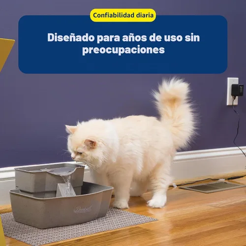 Vista 8 de Bebedero PetSafe fuente de agua de varios niveles para mascotas