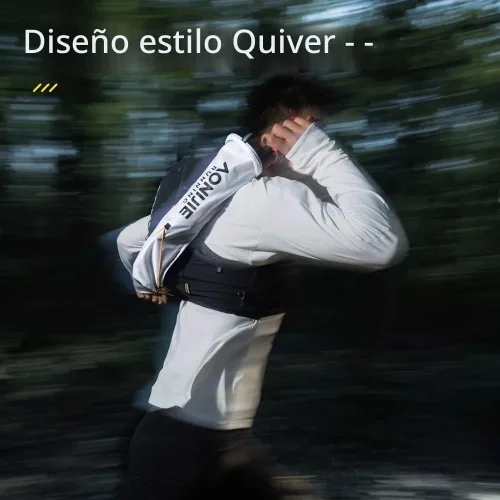 Vista 2 de Bolsa de almacenamiento para bastones de senderismo, impermeable y ligera, no se deforma fácilmente, adecuada para correr, chaleco de hidratación
