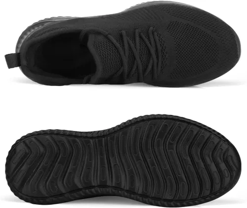 Vista 7 de Flysocks Zapatos deportivos para caminar para hombre, antideslizantes, ligeros, de malla transpirable para interiores y exteriores, gimnasio