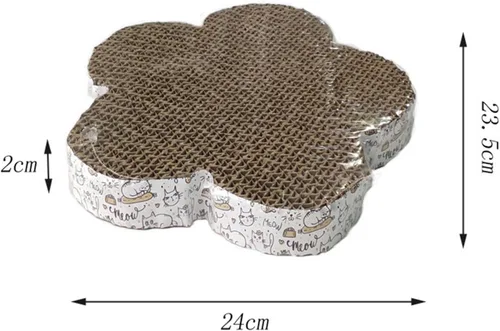 Vista 6 de er Cartón ES Mat Sofá corrugado Scratch Pad Nido para garras Cuidado Muebles Protector Accesorios para mascotas, Flor