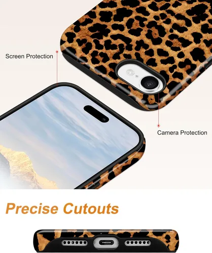 Vista 660 de Jusy Funda compatible con MagSafe con estampado de caparazón de tortuga marrón para iPhone 7/8/SE, cubierta protectora de TPU suave magnética