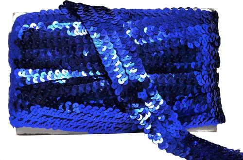 Vista 36 de Mandala Crafts - Cinta de lentejuelas elásticas iridiscentes AB de 1 pulgada para coser 10 Yards, Metallic Color, Washable, Stretchy Band, for
