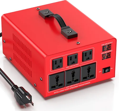 Vista 12 de Transformador de Voltaje de 1000W Convertidor de Potencia (110V a 220V, 220V a 110V) Convertidor Elevador/Reductor 110/120 Voltios - 220/240 Voltios