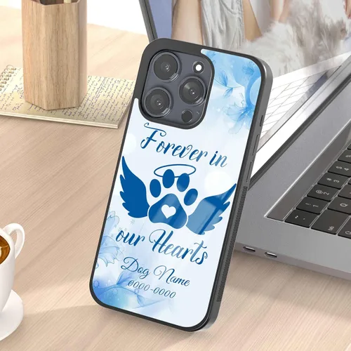 Vista 7 de Fundas de teléfono personalizadas para Apple iPhone 5 6 7 8 11 12 13 14 Pro Max Plus Mini Xr Xs SE Samsung Moto Pixel Blue Lindas fundas
