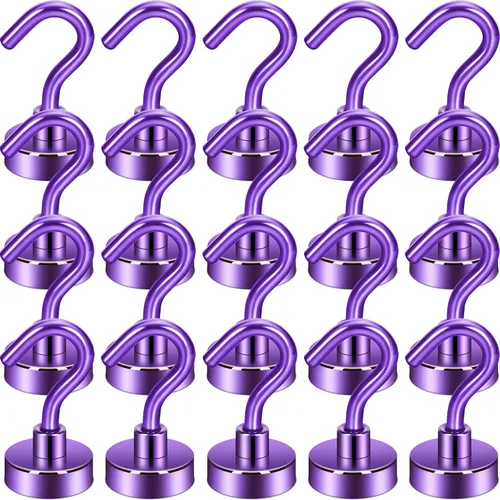Vista 48 de Neosmuk Ganchos magnéticos, esenciales para cruceros, más de 32 libras, ganchos magnéticos resistentes para cabinas de cruceros, refrigerador