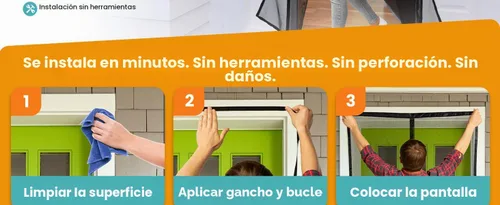 Vista 5 de Flux Phenom Puerta mosquitera magnética (paquete de 2) – Bugs Out, Breeze In – Instalación de sellado automático de 9 minutos, malla de doble Negro