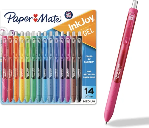 Vista 7 de Paper Mate InkJoy - Bolígrafos de gel, punta media, colores surtidos, 10
