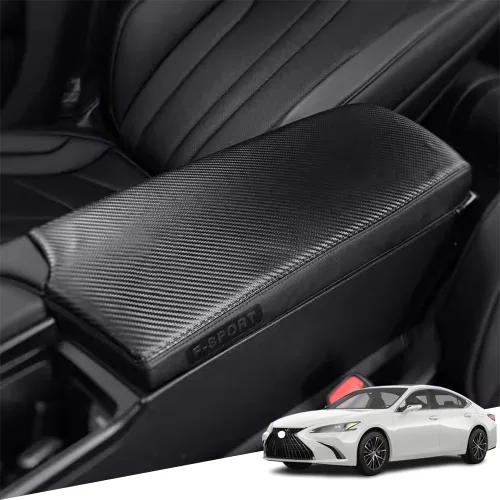 Vista 11 de Great-luck Funda de cuero para consola central, almohadilla para reposabrazos, accesorios de cubierta de caja (costuras rojas) para BMW X1 2023 2024
