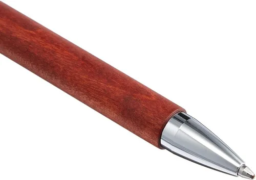 Vista 4 de Bolígrafo Ambition Pearwood Eje de madera de pera con recambio indeleble negro de gran capacidad