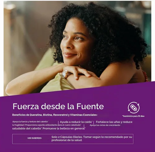 Vista 4 de ResVitale Queratina para mejorar el cabello, suplemento de queratina, 60