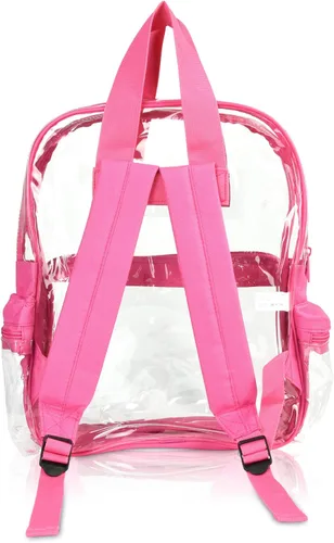 Vista 75 de DALIX Bolsas de mochila transparentes de plástico liso dorado