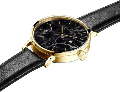 Vista 4 de Hannah Martin 1801 - Reloj mecánico de acero inoxidable para hombre