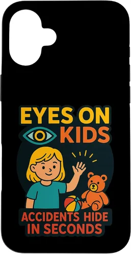 Vista 23 de Eyes on Kids Child Safety Gift for Moms, Granny, Grandad Case for iPhone 16