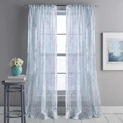 Vista 7 de DKNY Whisper - Cortina transparente para ventana, panel individual, 63 pulgadas, amatista