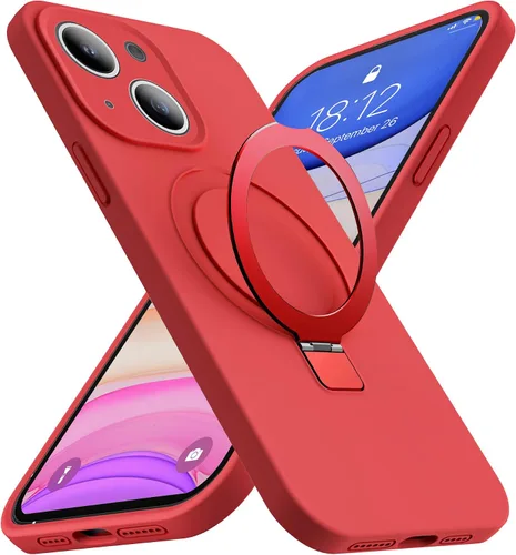 Vista 10 de Funda diseñada para iPhone 11 con soporte magnético invisible Compatible con Mag-Safe, a prueba de caídas de grado militar, a prueba de golpes