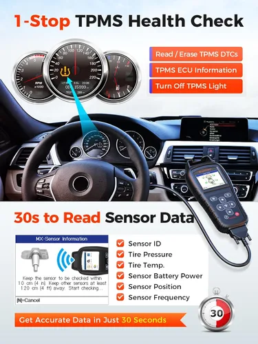 Vista 6 de Autel MaxiTPMS TS408S, herramienta de reaprendizaje TPMS 2026 funciona como TS501 PRO TS508WIF MK808S-TS MP900TS, OBD II Pr0gramming para Autel