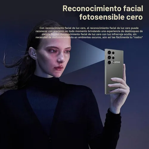 Vista 6 de C24 Ultra desbloqueado teléfono, 256GB+8GB Smartphone herramienta pluma Gris