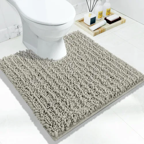 Vista 142 de Yimobra Alfombras de Baño Antideslizantes Lavables - Alfombra de Baño de Chenilla Ultra Suave Absorbente, Alfombra Peluda de Secado Rápido para Negro