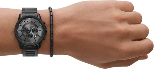 Vista 4 de Armani Exchange - Reloj de vestir cronógrafo de acero inoxidable para hombre