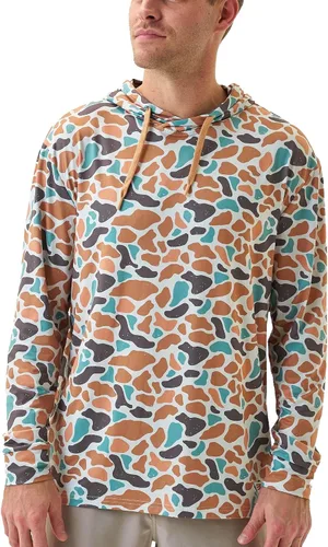 Vista 29 de Burlebo Sudadera de rendimiento para hombre – Prenda de manga larga ligera, ajuste atlético, absorción de humedad, protección solar Camuflaje