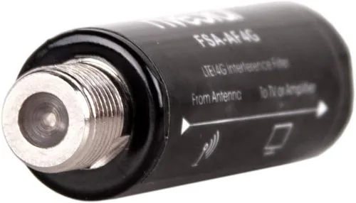 Vista 4 de El filtro LTE mejora las señales de antena de TV - Purificador de señal de antenas HDTV - Filtra la señal 4G para canales claros - Reduce